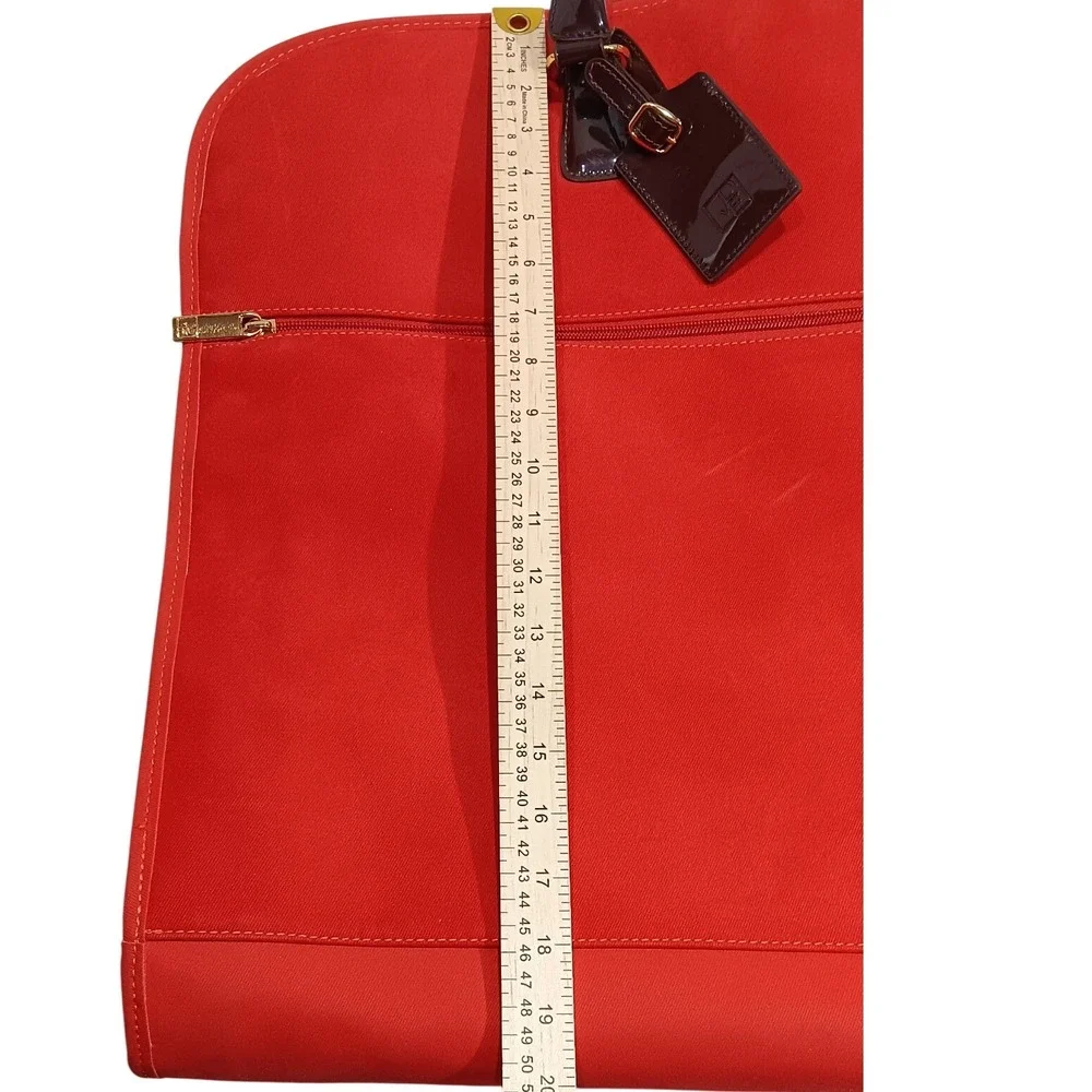 Diane von Furstenberg Red Garment Bag Carry On Travel Luggage Bag